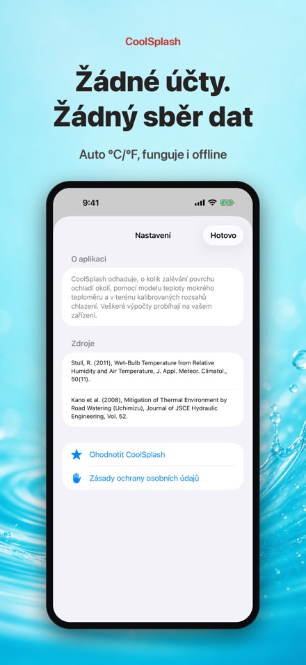 CoolSplash: ochladí zalévání? 10