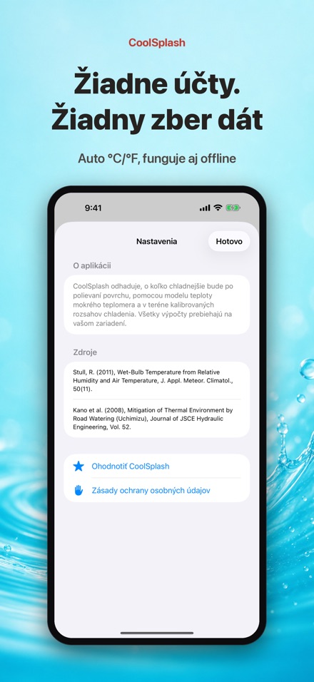 CoolSplash: chladí polievanie? 10