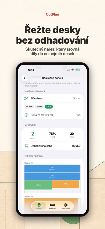 CutPlan: Optimalizace řezů