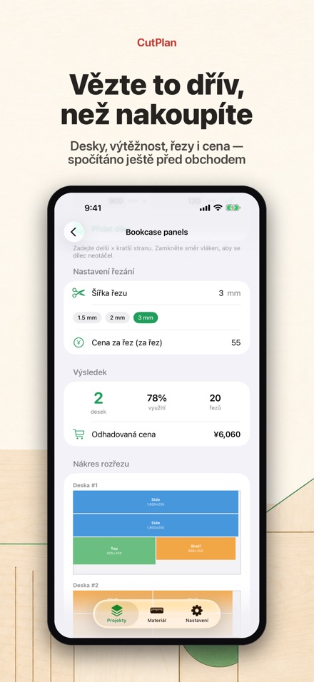 CutPlan: Optimalizace řezů 3