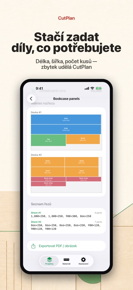 CutPlan: Optimalizace řezů 4