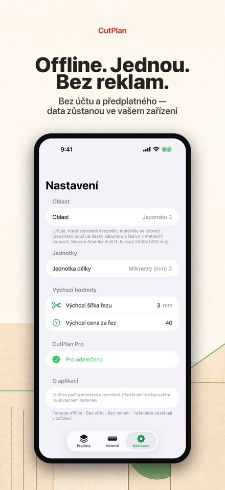 CutPlan: Optimalizace řezů 10