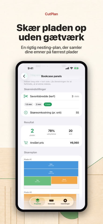 CutPlan: Optimer opskæring