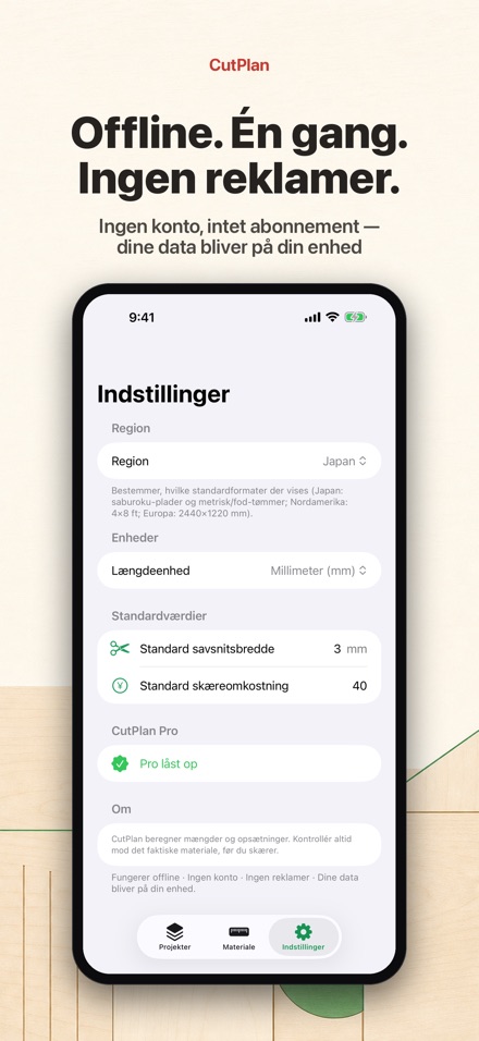 CutPlan: Optimer opskæring 10