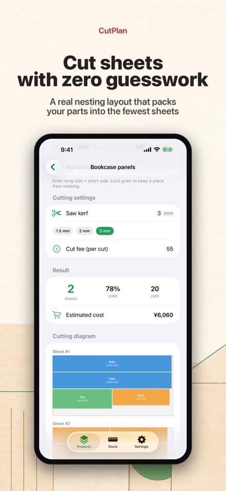 CutPlan: Cut List Optimiser
