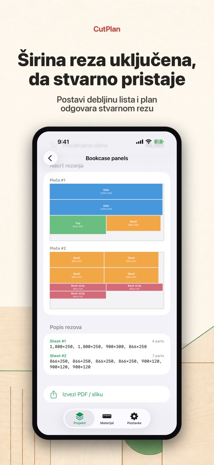 CutPlan: Optimizacija rezanja 8