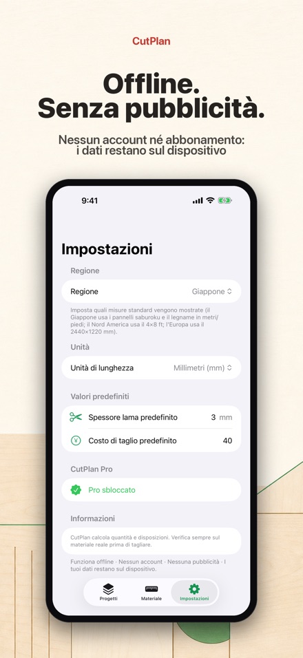 CutPlan: ottimizza tagli 10