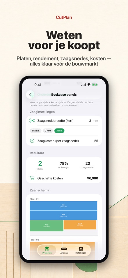 CutPlan: zaaglijst optimizer 3