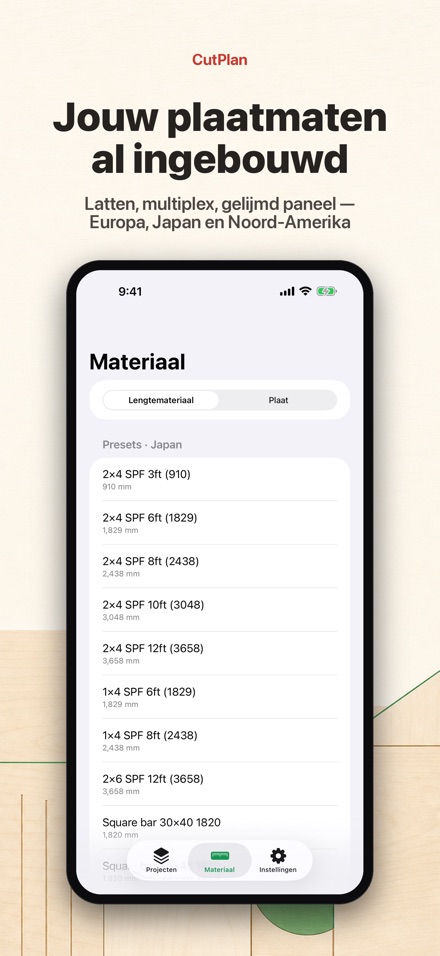 CutPlan: zaaglijst optimizer 5