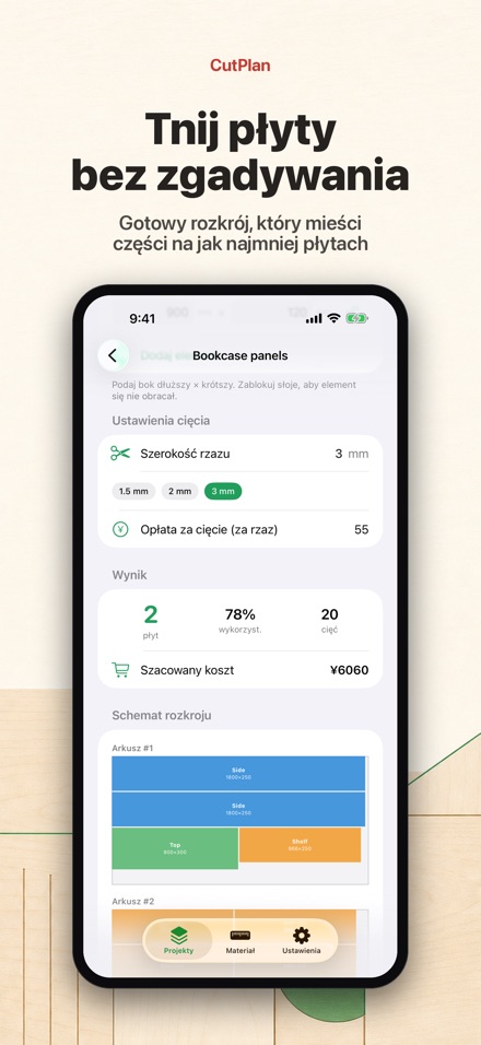 CutPlan: Optymalny rozkrój