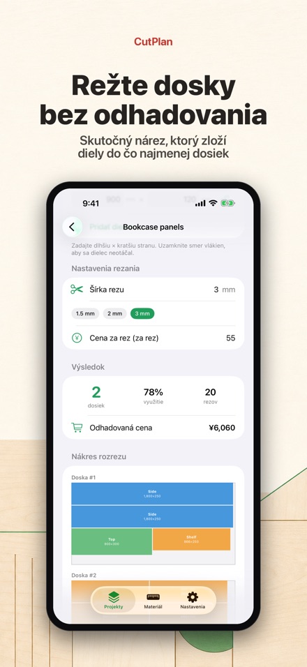 CutPlan: Optimalizácia rezov