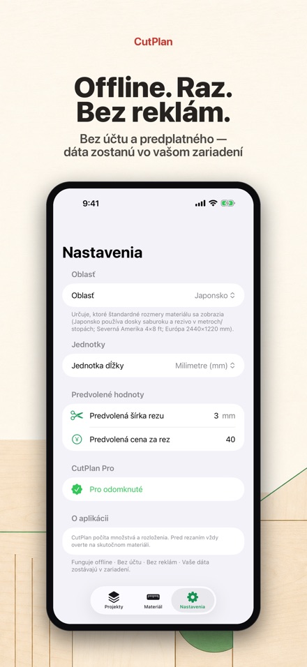 CutPlan: Optimalizácia rezov 10