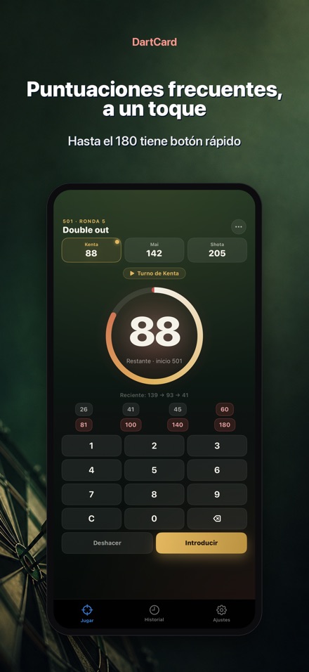 DartCard: Marcador de Dardos 3