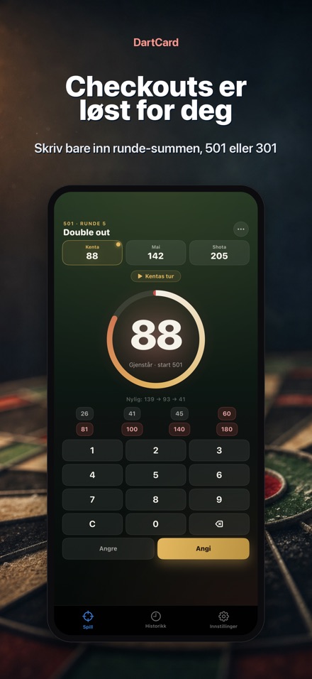 DartCard: Dart Poengteller