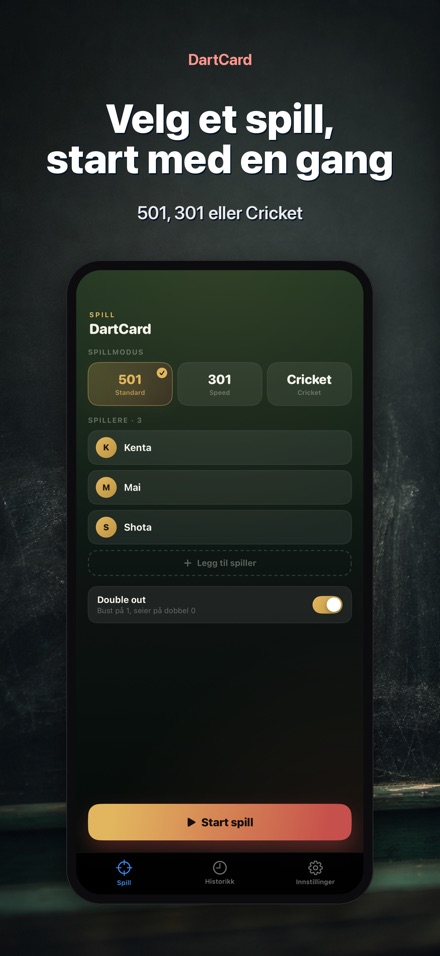 DartCard: Dart Poengteller 6