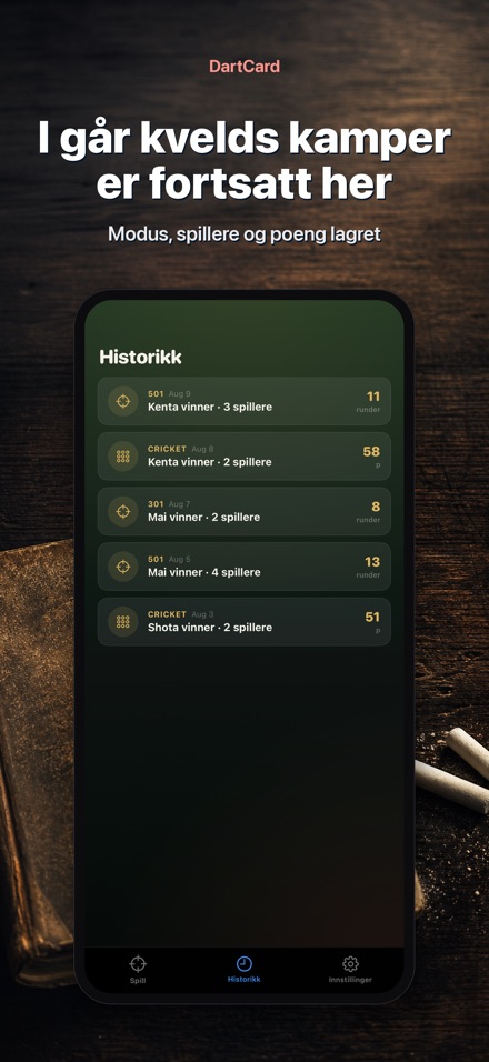 DartCard: Dart Poengteller 8