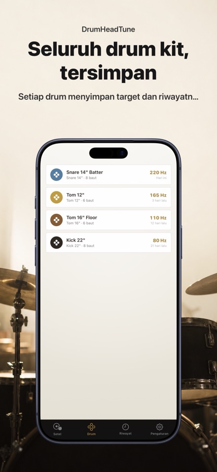 Tuner Drum: Snare Drum & Tom 6