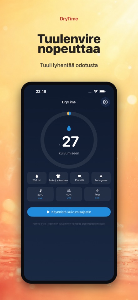 DryTime: Kuivumisaika 9