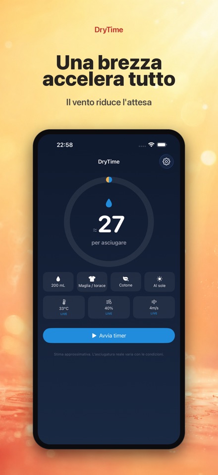 DryTime: quanto per asciugare 9