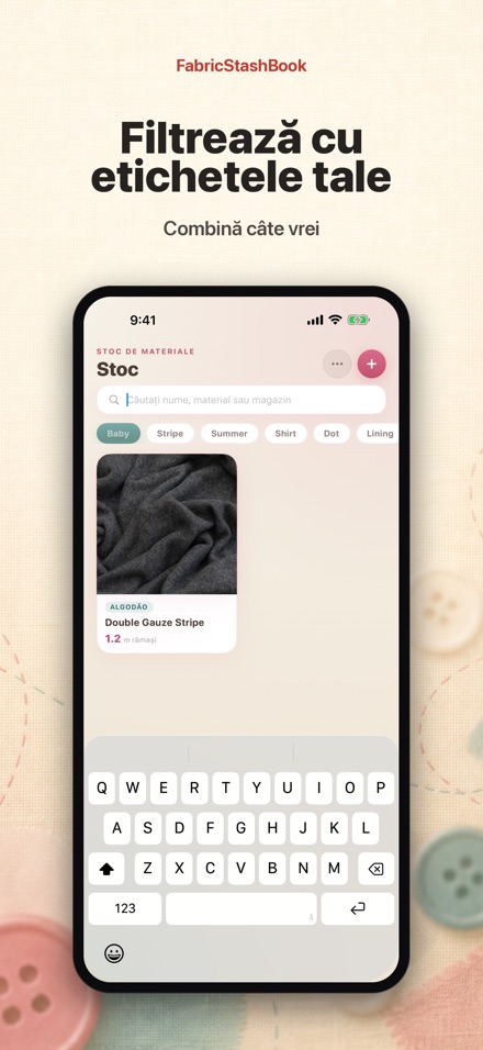 FabricStashBook: Stoc textile 6