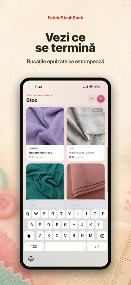 FabricStashBook: Stoc textile 9
