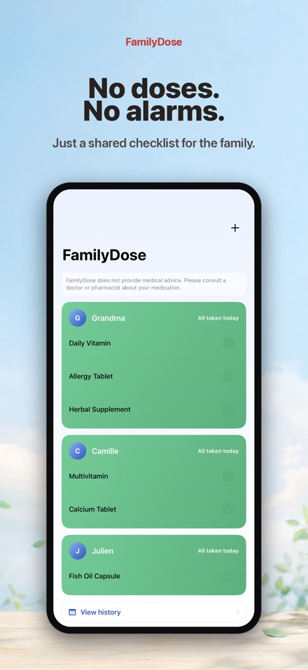 FamilyDose: Daily Dose Check 9