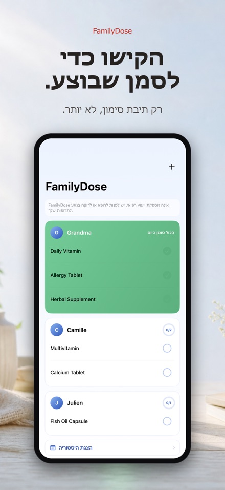 FamilyDose: צ'קליסט משפחתי 2