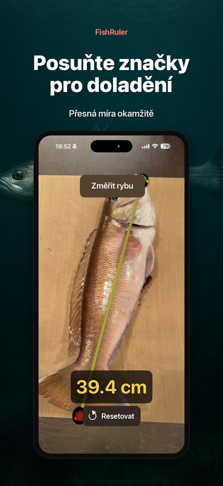 FishRuler: měření ryby AR 2