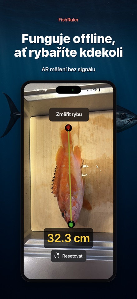 FishRuler: měření ryby AR 7