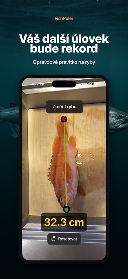 FishRuler: měření ryby AR 10