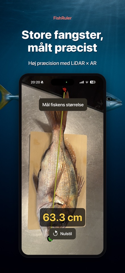 FishRuler: mål fisk i AR 3