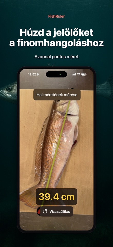 FishRuler: halmérés AR-ral 2