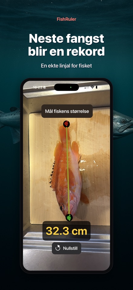FishRuler: mål fisk i AR 10