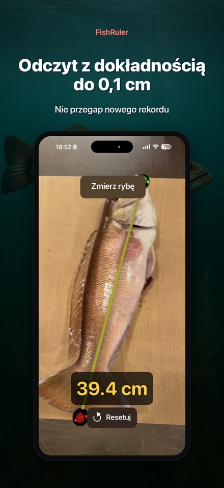 FishRuler: pomiar ryby AR 8
