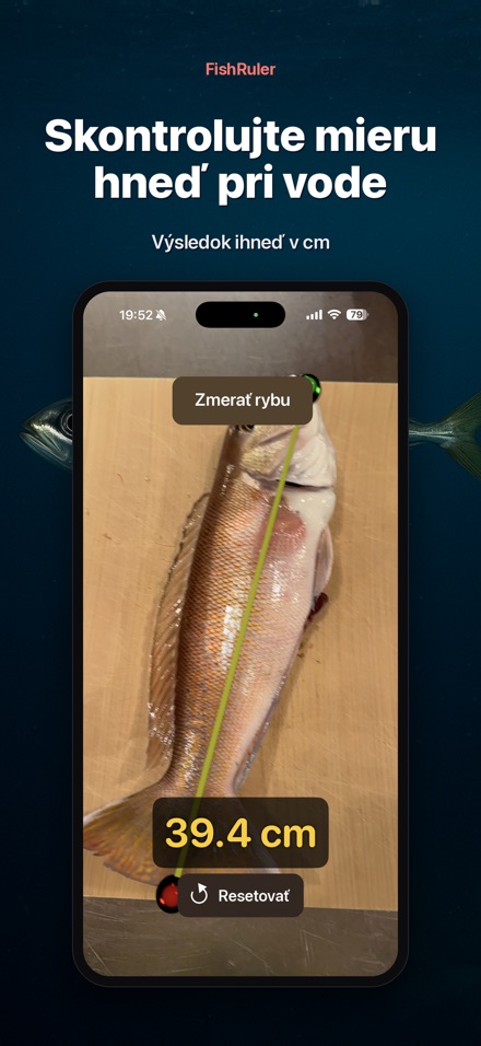 FishRuler: meranie ryby AR 5
