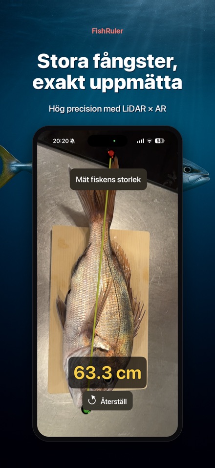 FishRuler: mät fisk i AR 3