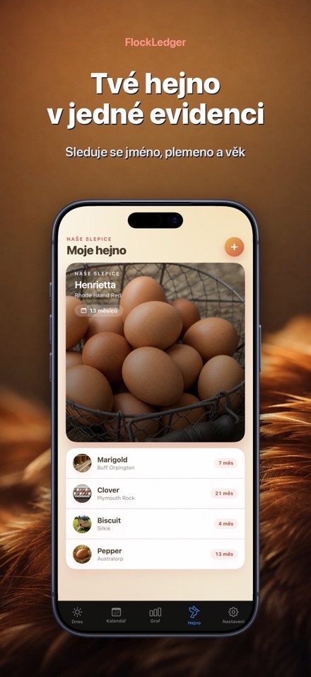 FlockLedger: Počítadlo Vajec 5