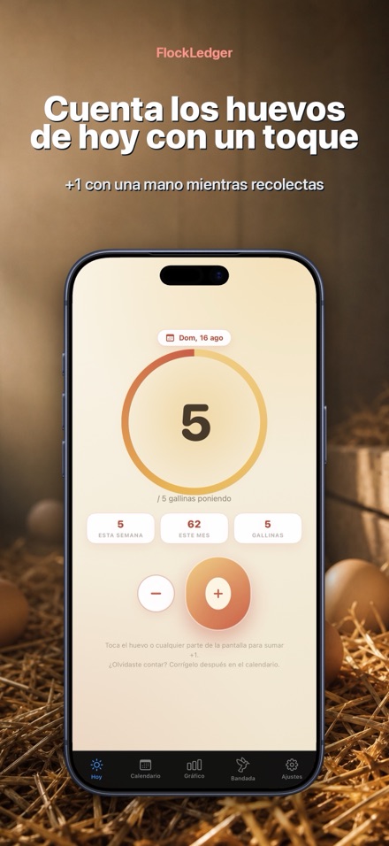 FlockLedger: Contador Huevos 1