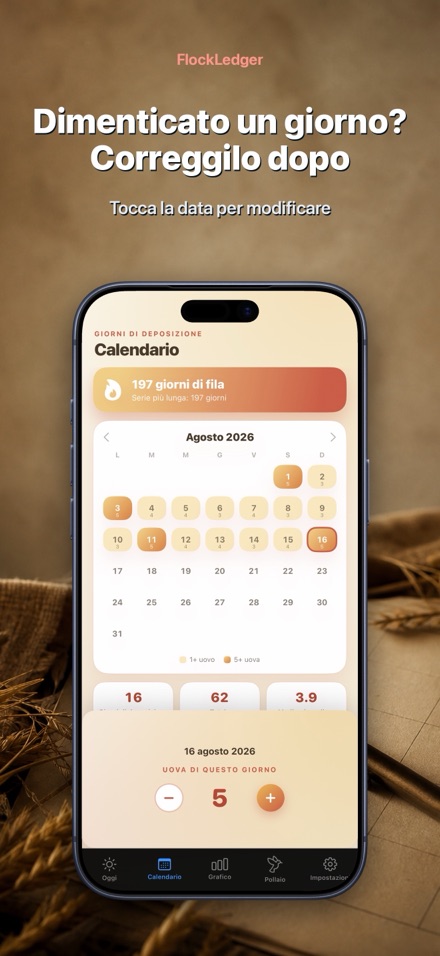 FlockLedger: Contatore Uova 8