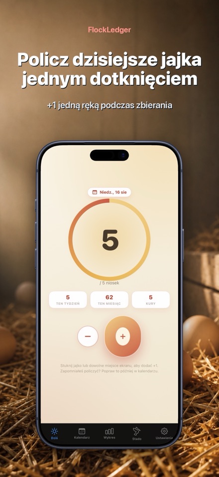 FlockLedger: Licznik Jajek 1
