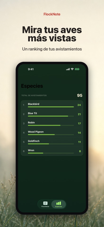 FlockNote: Registro de Aves 4