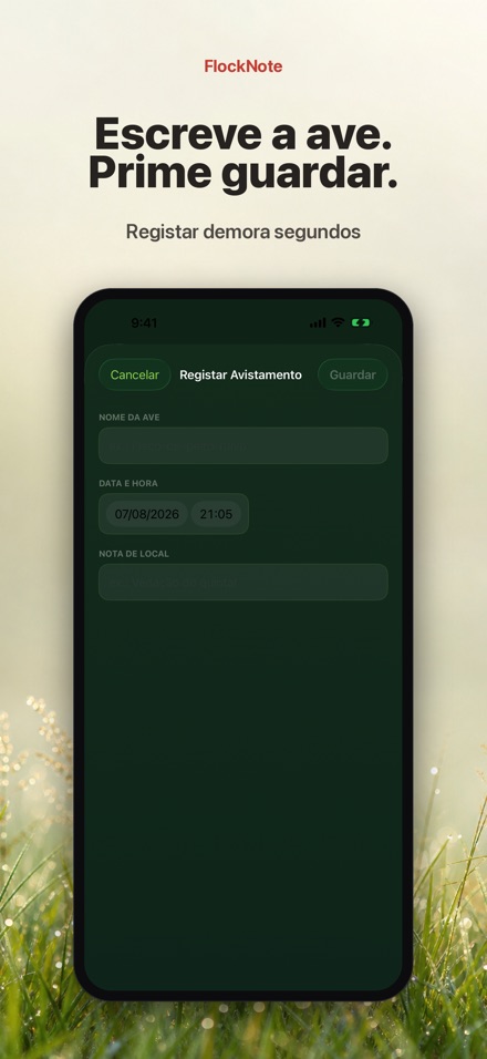 FlockNote: Diário de Aves 8