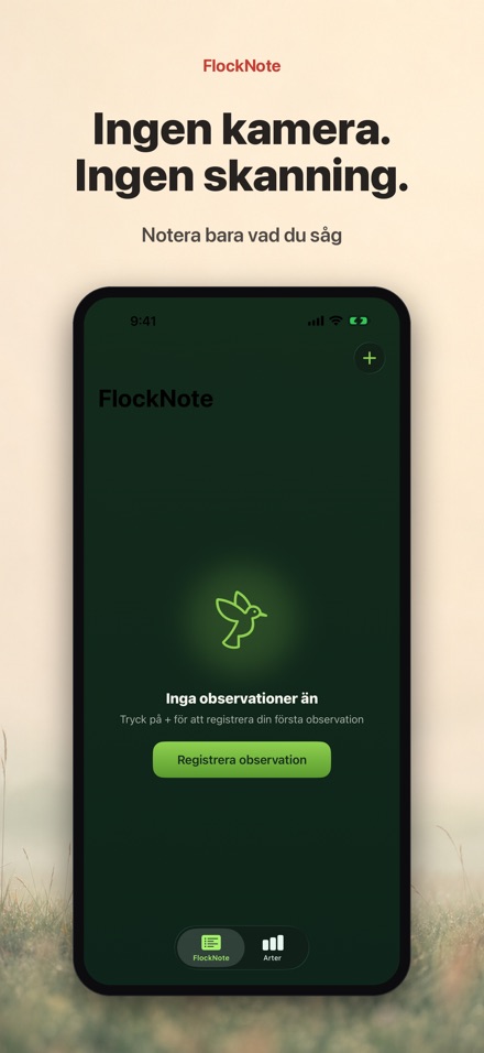 FlockNote: Fågelloggbok 6