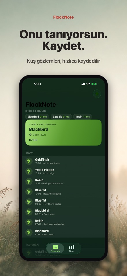 FlockNote: Kuş Gözlem Günlüğü