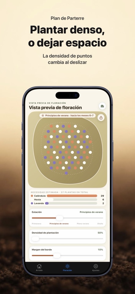 FlowerBedPlan: Nº de plantas 7
