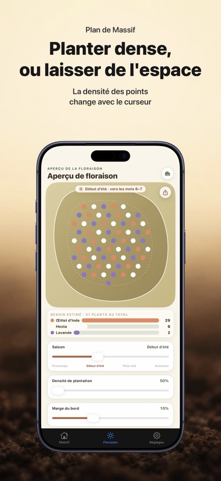 FlowerBedPlan : Nb de plants 7