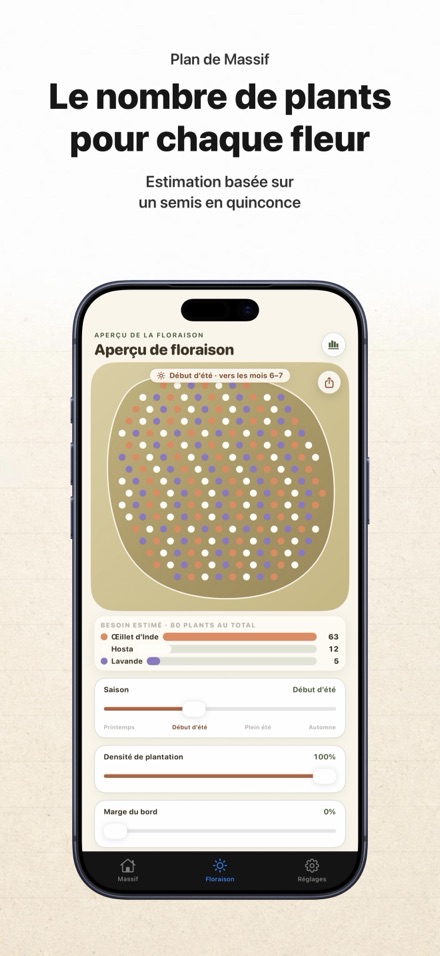 FlowerBedPlan : Nb de plants 8