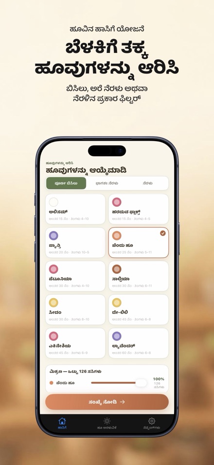 FlowerBedPlan: ಸಸಿಗಳ ಸಂಖ್ಯೆ 4