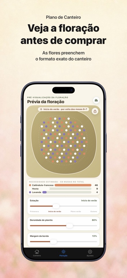 FlowerBedPlan: Nº de mudas 1