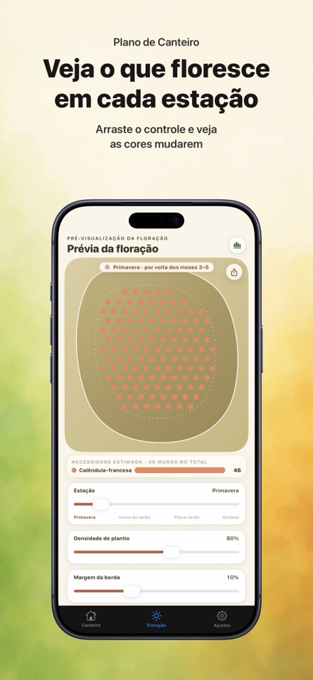 FlowerBedPlan: Nº de mudas 6